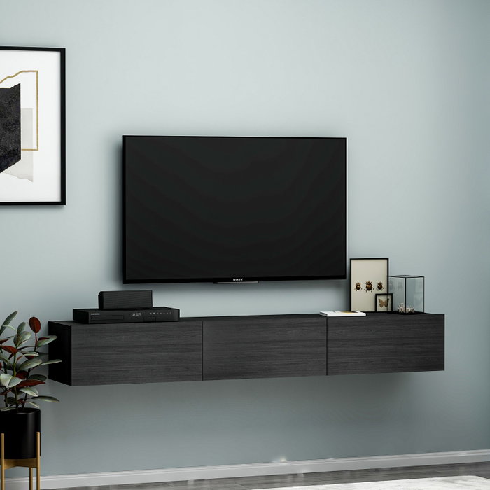 Hanah Home Soporte para TV Terra Negro Hanah Home Soporte para TV Terra Negro